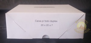 EMBALAGEM CAIXA PARA BOLO DUPLEX