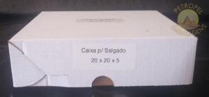 EMBALAGEM CAIXA PARA SALGADO