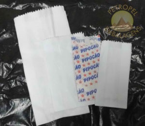 SACO DE PAPEL KRAFT BRANCO MONO